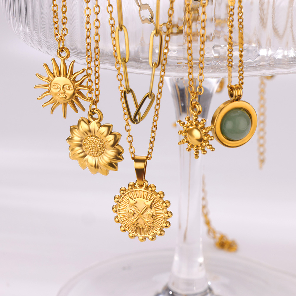 Stainless Steel Geometric Neck - Birth Flower Necklace recension och pris
