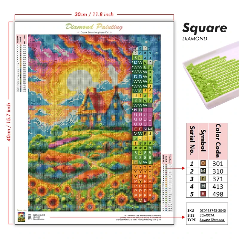 5D DIY Diamond Painting Kit Sa - Photo Mosaic Print recension och pris