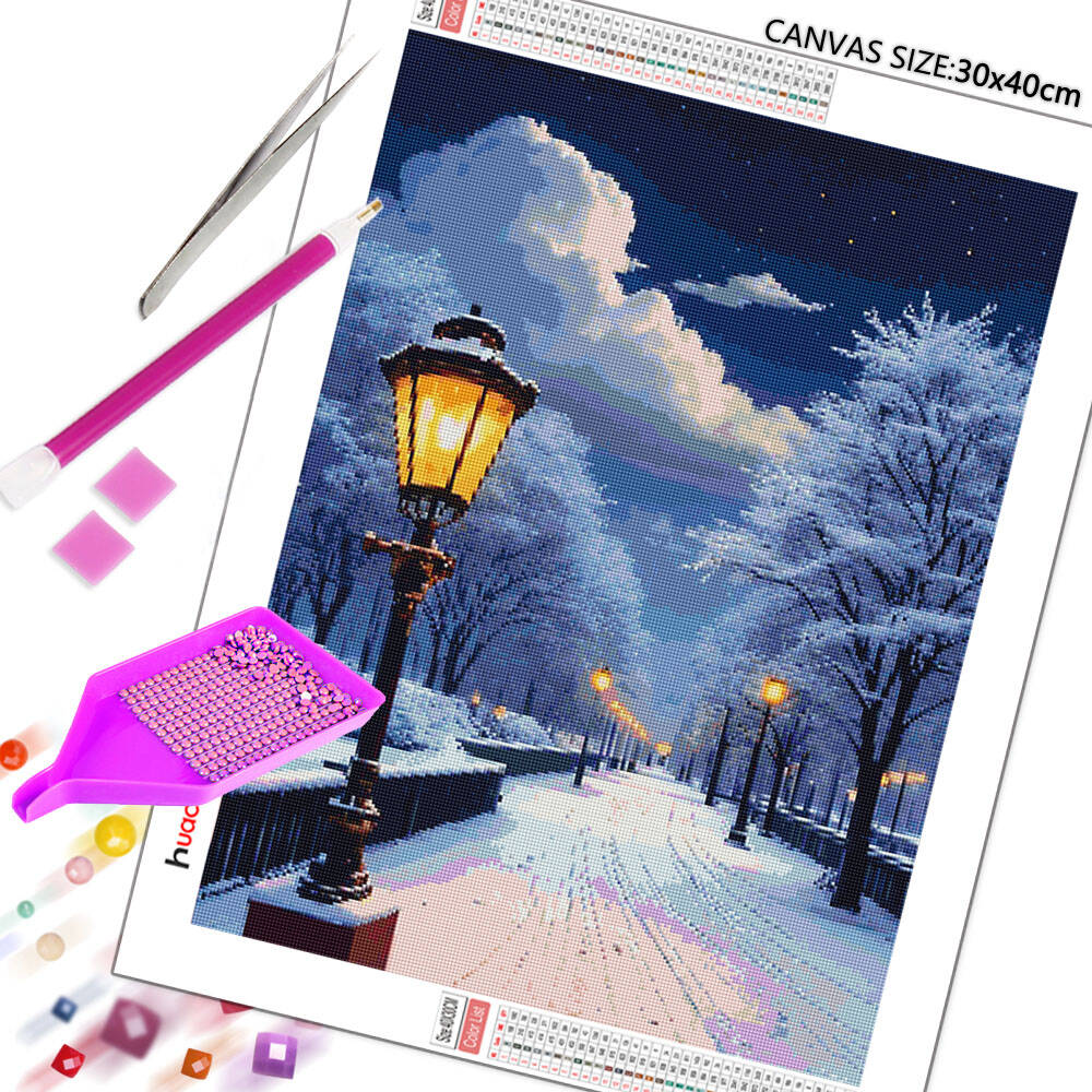 5D DIY Diamond Painting Snow S - Photo Mosaic Print recension och pris