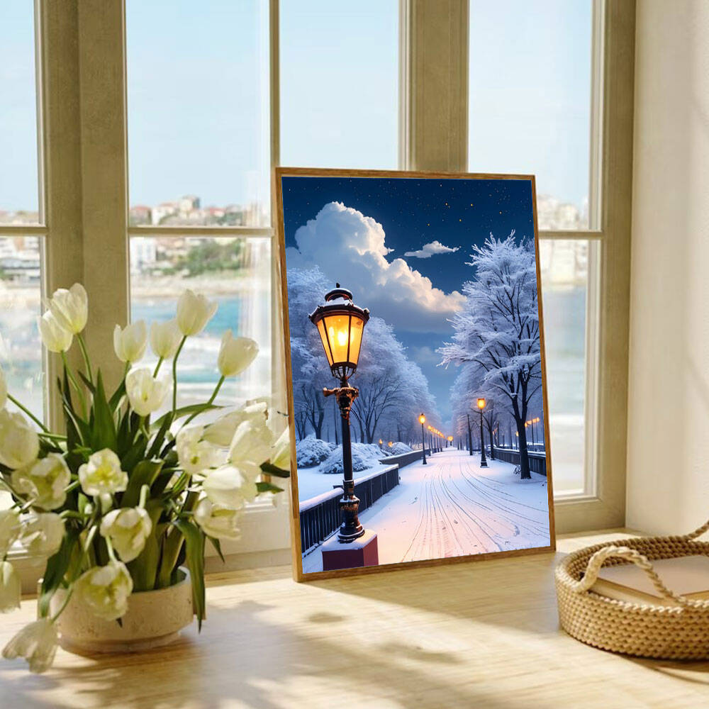 5D DIY Diamond Painting Snow S - Photo Mosaic Print recension och pris